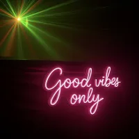 Good Vibes Only Logo Lighting