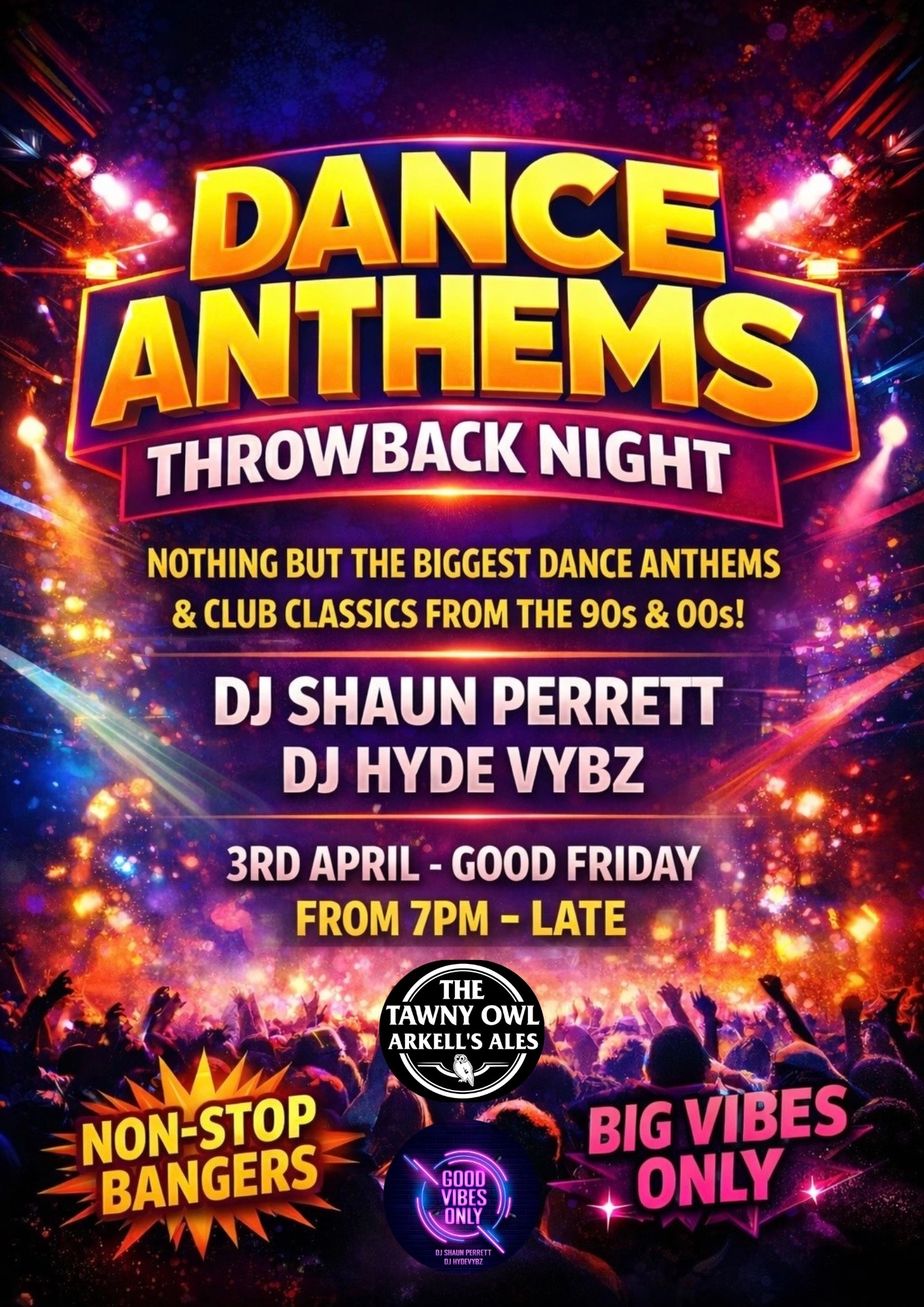 DANCE ANTHEMS THROWBACK NIGHT!